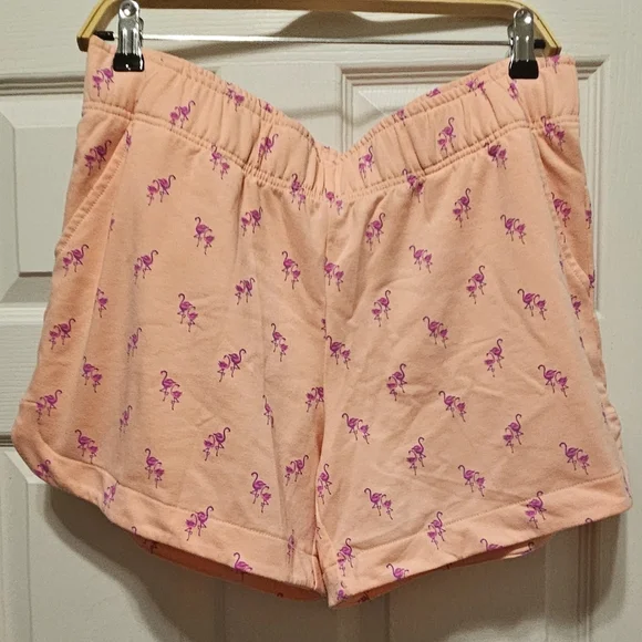 Lilly Pulitzer Flamingo Print Women's Shorts - Picture 1 of 10